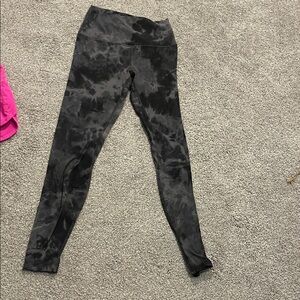 lululemon athletica Black Tie-Dye Leggings